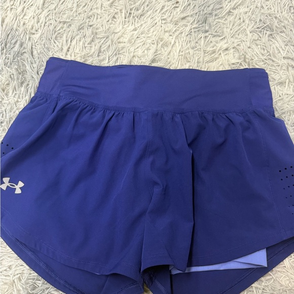 Under Armour Women's Athletic Shorts in Bold Blue - Picture 1 of 3